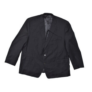 Lauren Ralph Lauren Men's Black Blazer Big & Tall Size 52L Suit Jacket Wool